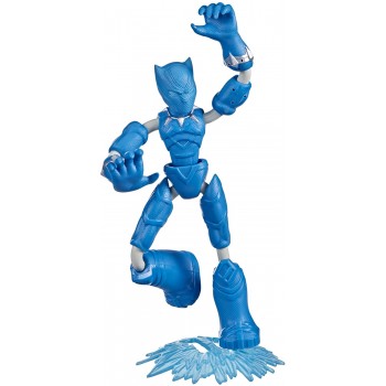 Hasbro Avengers Marvel Bend And Flex Missions Black Panther Ice Mission Action Figure, 6-Inch-Scale Bendable Toy F4008 / F4015 5
