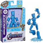 Hasbro Avengers Marvel Bend And Flex Missions Black Panther Ice Mission Action Figure, 6-Inch-Scale Bendable Toy F4008 / F4015 5