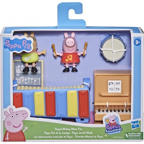 Hasbro Peppa Pig Peppas Adventures Making Music Fun Preschool Toy, With 2 Figures And 3 Accessories F2189 / F2216 5010993849291