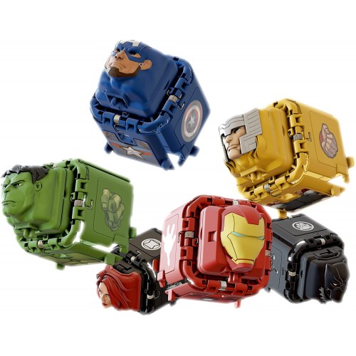 bot-i Marvel Avengers Battle Cubes 2-Pack, Hulk VS Black Widow, Unleash Power, Launch Attack, 2 Cubes And 6 Tokens 37203 8411936