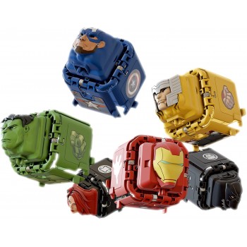 bot-i Marvel Avengers Battle Cubes 2-Pack, Hulk VS Black Widow, Unleash Power, Launch Attack, 2 Cubes And 6 Tokens 37203 8411936