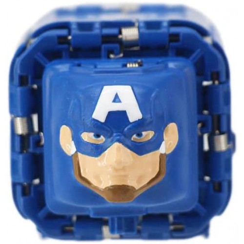 bot-i Marvel Avengers Battle Cubes 2-Pack, Captain America VS Black Panther, Unleash Power, Launch Attack, 2 Cubes And 6 Tokens 