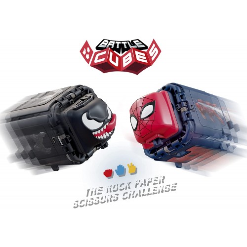 bot-i Marvel Spider-Man Battle Cubes 2-Pack, Spider-Man VS Venom, Unleash Power, Launch Attack, 2 Cubes And 6 Tokens 37199 84119