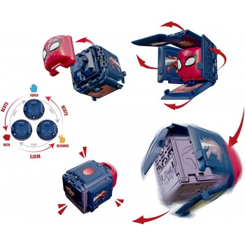 bot-i Marvel Spider-Man Battle Cubes 2-Pack, Miles Morales VS Rhino, Unleash Power, Launch Attack, 2 Cubes And 6 Tokens 37201 84