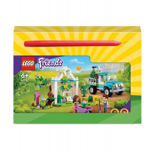 LEGO Λαμπάδα Friends Tree-Planting Vehicle Όχημα Δενδροφύτευσης 41707 