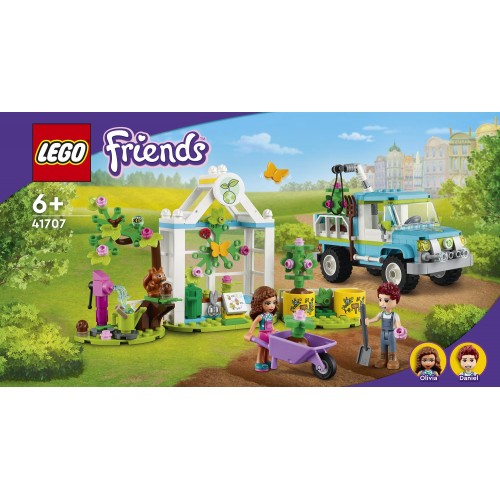 LEGO Λαμπάδα Friends Tree-Planting Vehicle Όχημα Δενδροφύτευσης 41707 