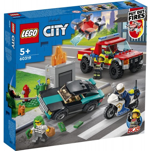 LEGO Λαμπάδα City Πυροσβεστική Διάσωση Και Αστυνομική Καταδίωξη 60319 