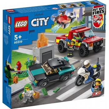 LEGO Λαμπάδα City Πυροσβεστική Διάσωση Και Αστυνομική Καταδίωξη 60319 