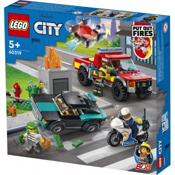 LEGO Λαμπάδα City Πυροσβεστική Διάσωση Και Αστυνομική Καταδίωξη 60319 