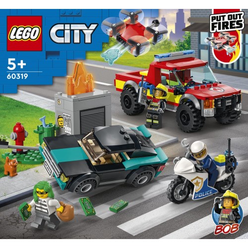LEGO Λαμπάδα City Πυροσβεστική Διάσωση Και Αστυνομική Καταδίωξη 60319 