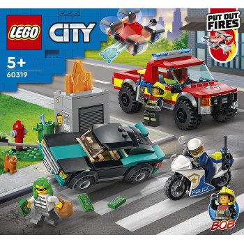 LEGO Λαμπάδα City Πυροσβεστική Διάσωση Και Αστυνομική Καταδίωξη 60319 