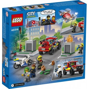 LEGO Λαμπάδα City Πυροσβεστική Διάσωση Και Αστυνομική Καταδίωξη 60319 