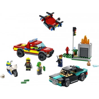 LEGO Λαμπάδα City Πυροσβεστική Διάσωση Και Αστυνομική Καταδίωξη 60319 