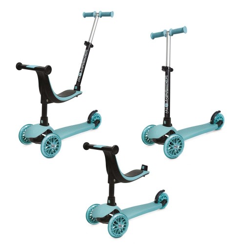 As company Shoko Kids Scooter Convertible 3 In 1 Light Blue Color For 12+ Months 5004-50505 5203068505059