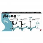 As company Shoko Kids Scooter Convertible 3 In 1 Light Blue Color For 12+ Months 5004-50505 5203068505059