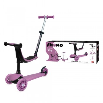 As company Shoko Kids Scooter Convertible 3 In 1 Pink Color For 12+ Months 5004-50506 5203068505066