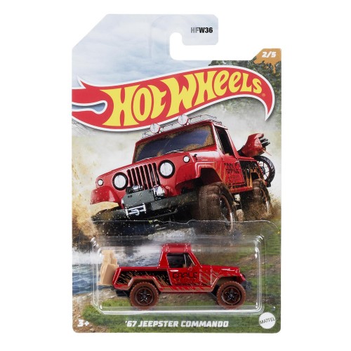 Mattel Hot Wheels- Mud Universal - 67 Jeepster Commando HFW36 / HDH08 194735023295