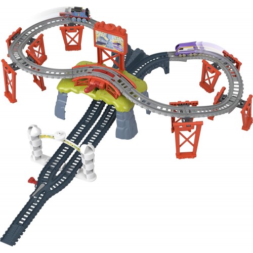 Mattel Thomas And Friends Race For The Sodor Cup Push-Along Train Track Set HFW03 194735043576
