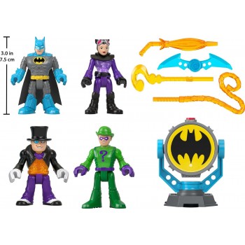 Mattel Imaginext - Bat-Tech Bat-Signal Φιγούρες Σετ Των 4 HFD47 194735038077