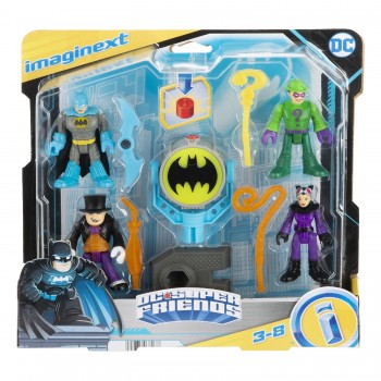 Mattel Imaginext - Bat-Tech Bat-Signal Φιγούρες Σετ Των 4 HFD47 194735038077