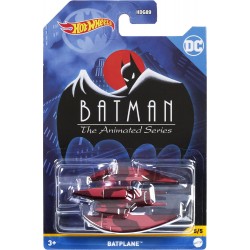 Mattel Hot Wheels Αυτοκινητακια - Ταινιες Batman The Animated Series Batplane HDG89 / HDK70 194735025596