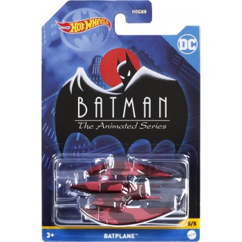 Mattel Hot Wheels Αυτοκινητακια - Ταινιες Batman The Animated Series Batplane HDG89 / HDK70 194735025596
