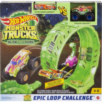 Mattel Hot Wheels Monster Trucks Super Loup Glow-In-The Dark HBN02 887961993066