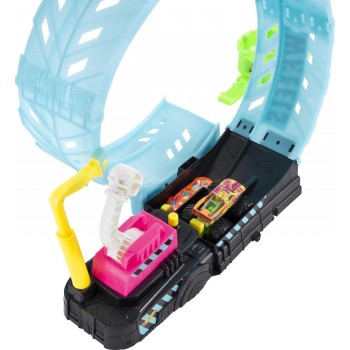 Mattel Hot Wheels Monster Trucks Πιστα Σουπερ Λουπ Glow-In-The Dark HBN02 887961993066