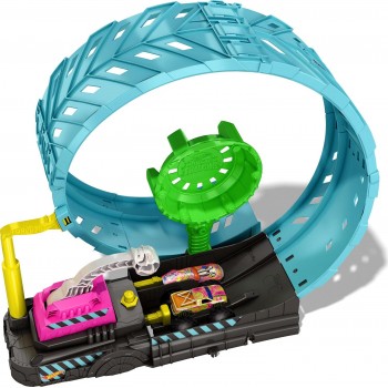 Mattel Hot Wheels Monster Trucks Πιστα Σουπερ Λουπ Glow-In-The Dark HBN02 887961993066