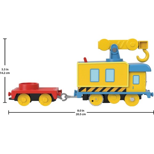 Mattel Τομας - Μηχανοκίνητα Τρένα Με Βαγόνι Grane Vehicle Grue HFX96 / HDY71 194735035571