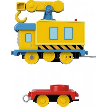 Mattel Τομας - Μηχανοκίνητα Τρένα Με Βαγόνι Grane Vehicle Grue HFX96 / HDY71 194735035571