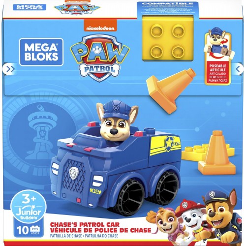 MEGA PAW Patrol Chases Police Car Building Set HDJ33 194735024315