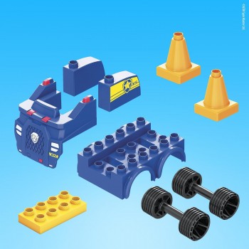 MEGA PAW Patrol Chases Police Car Building Set HDJ33 194735024315
