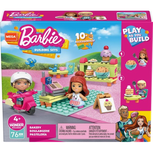 MEGA Barbie - Σετακι Με Φιγουρες Και Αξεσουαρ (65 Τμχ) Ζαχαροπλαστείο GWR31 / GWR32 887961945652