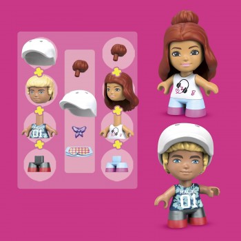 MEGA Barbie - Σετακι Με Φιγουρες Και Αξεσουαρ (65 Τμχ) Ζαχαροπλαστείο GWR31 / GWR32 887961945652