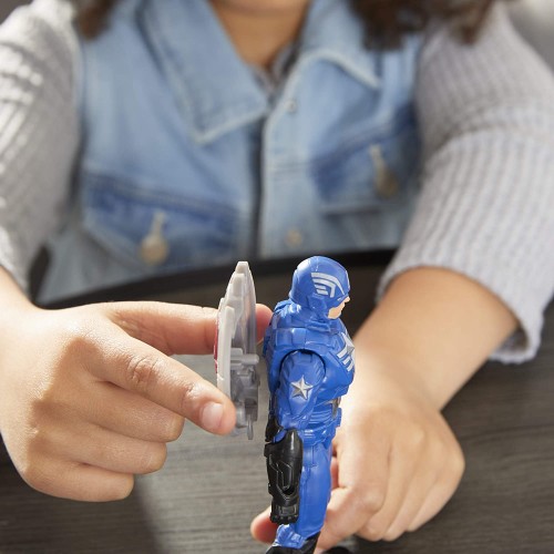 Hasbro Avengers Marvel Mech Strike 6-inch Scale Action Figure Toy Captain America With Compatible Battle Accessory F0259 / F1664