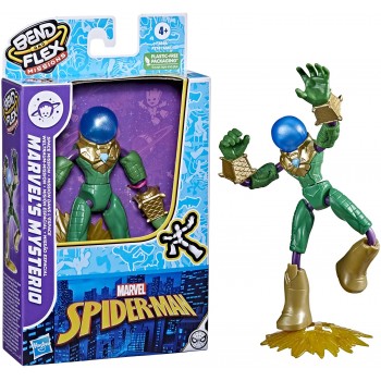 Hasbro Spider-Man Marvel Bend And Flex Missions Marvels Mysterio Space Mission Action Figure, 6-Inch-Scale Bendable F3741 / F384