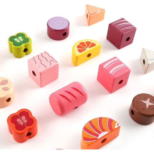 topbright Stack And Lacing Button Box Play Box, 35 Pieces 120453 6971325132162