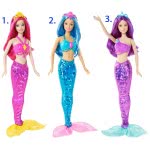 Mattel Barbie Γοργόνα (3 Σχέδια) CFF28 887961056372