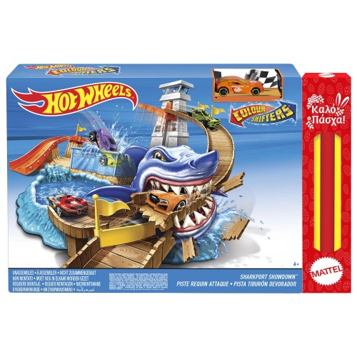 Mattel Λαμπάδα Hot Wheels Χρωμοκεραυνοί - Απόβαση Στην Αποβάθρα BGK04 