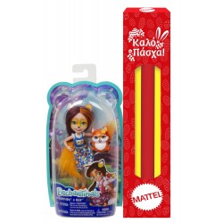 Mattel Easter Candle Enchantimals Doll And Animal Felicity Fox And Flick DVH87 / FXM71 