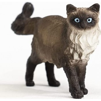 Schleich Farm World Ragdoll Cat Figurine,Multicoloured 13940 4059433363226