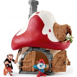 Schleich Smurf House Στρουμφόσπιτο με δυο μινιατούρες 20803 4055744012242