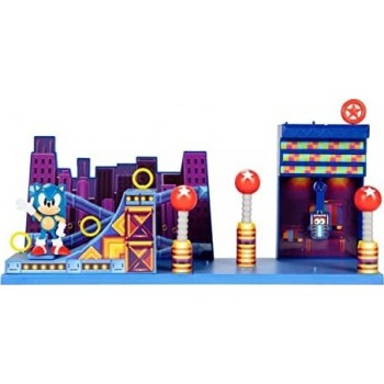 JAKKS PACIFIC Sonic The Hedgehog -Rf1 Action Figures, Studiopolis Zone 406924 192995406926