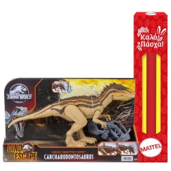 Mattel Λαμπάδα Jurassic World Mega Destroyers Μεγάλοι Δεινόσαυροι Με Λειτουργία Πολλαπλής Επίθεσης - Carcharodontosaurus GWD60 /