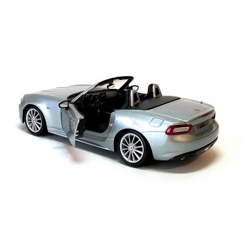 Bburago 1/24 Plus Fiat 124 Spider Silver 21083 4893993013906