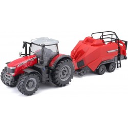 Bburago 10Cm Farm Tractor - With Accessories Massey Ferguson 18/31850 4893993318506