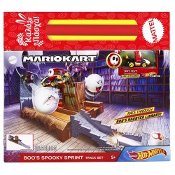 Mattel Hot Wheels Mario Kart Track Set Assortment 4 Different Tracks With Mario Kart 1:64 Scale Vehicles And Nemesis GCP26 / GNM