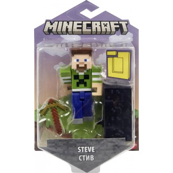 Mattel Minecraft Figures 8Cm - Steve Deco Variant 1 GTP08 / HDV16 194735031801