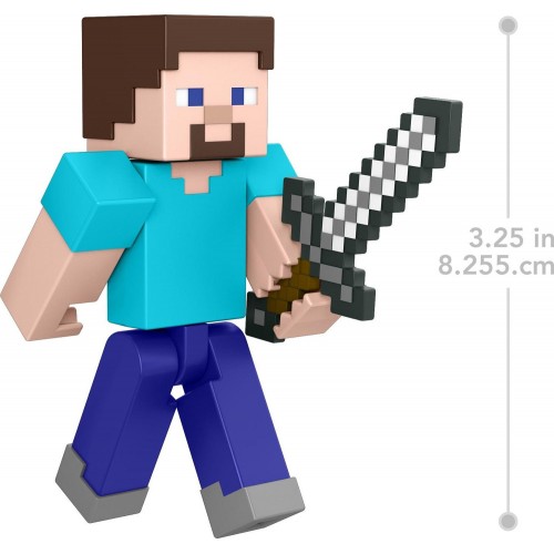 Mattel Minecraft Φιγούρες 8Εκ - Steve GTP08 / HFC27 194735037223